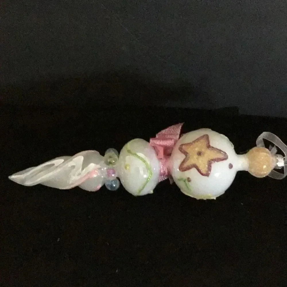 Ornament hand blown glass Baby girl ornament